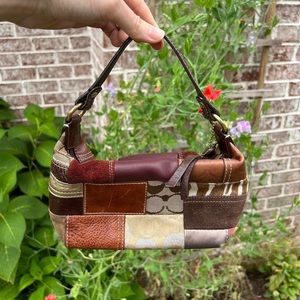 VINTAGE PATCHWORK COACH BAG